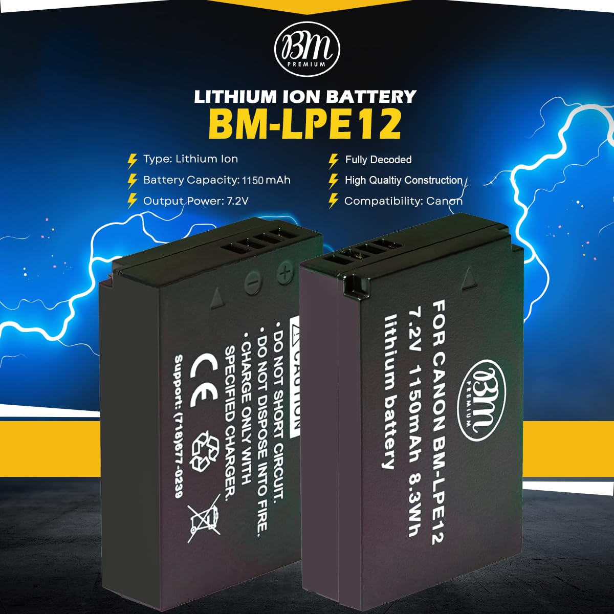 Amazon.com : BM Premium LP-E12 Battery for Canon EOS-M, EOS M2